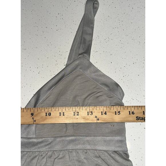 Express Women’s Baby Doll Tank Satin Straps Gray L Y2K Preppy Coquette Feminine - Picture 9 of 10